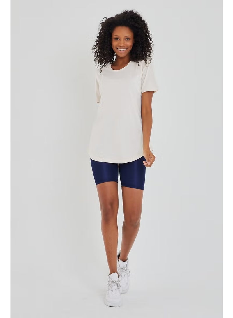 Cool Tarz Cool Style Style Cool Women Ecru Dirty Collar Loose T-SHIRT-XKTCPS001R11S - Image 1
